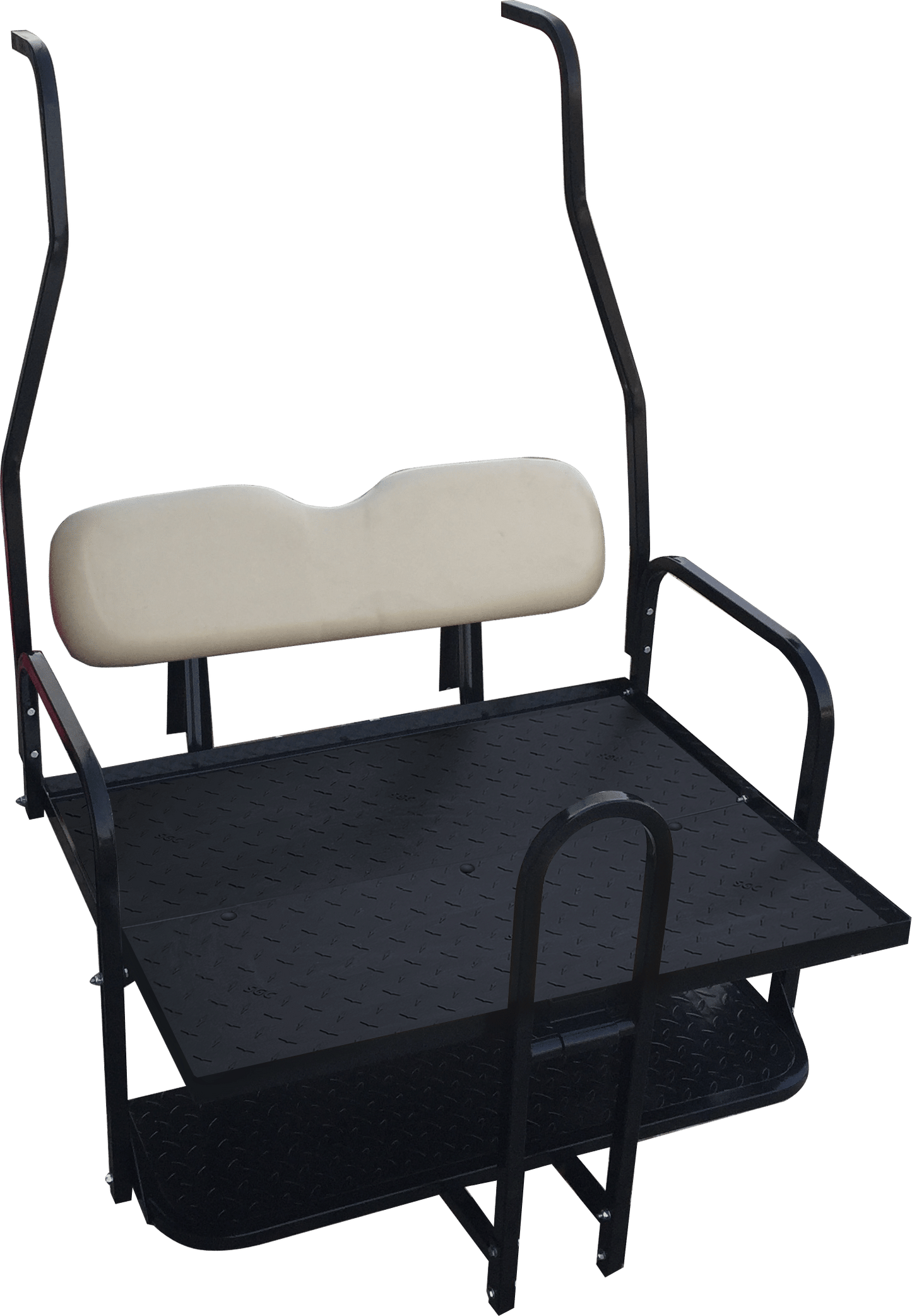 BNDL-SFDS09-SC0021 – NOMAD Rear Flip Seat – Club Car DS – New Style (2000.5-2013) / Buff Cushion Set