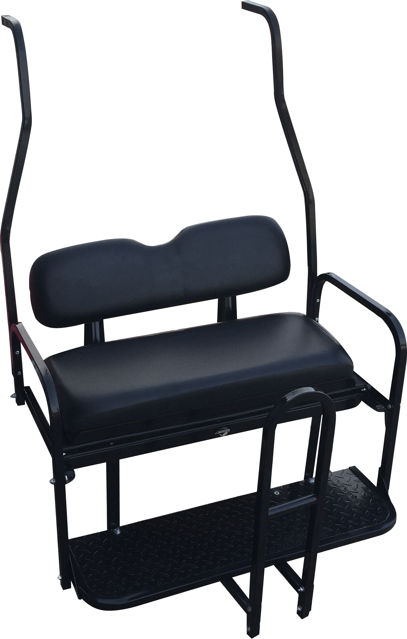 BNDL-SFDS09-SC0022 – NOMAD Rear Flip Seat – Club Car DS New Style (2000.5-2013) / Black Cushion Set