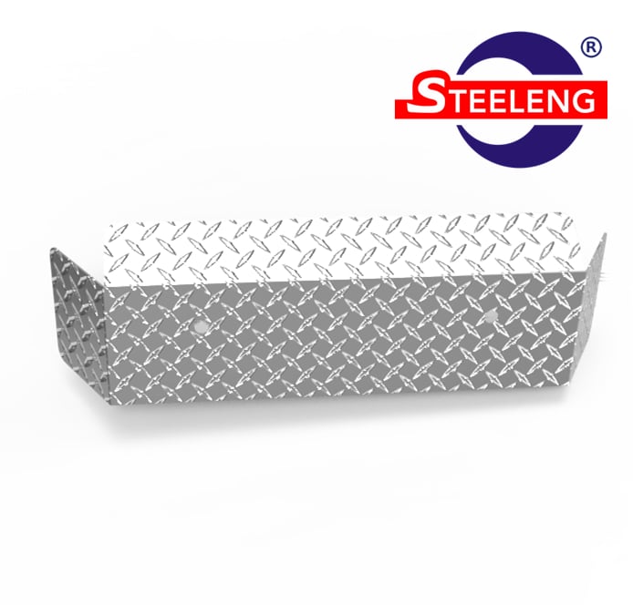 FBDS02 – SGC Polished Aluminum Front Bumper Cover Diamond Plate for Club Car DS (1982-up)