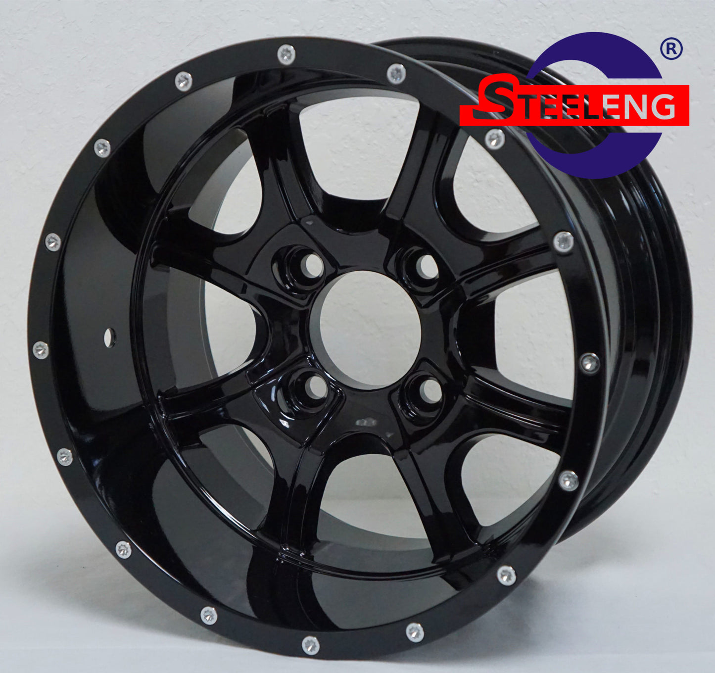 WH1221 – SGC 12″ Night Stalker Glossy Black Wheel – Aluminum Alloy