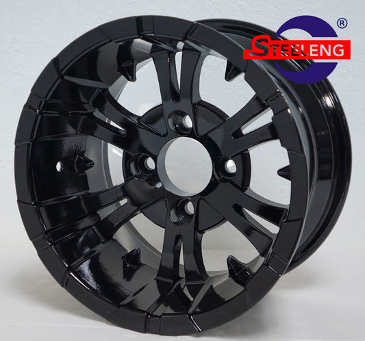 WH1242 – SGC 12″ Vampire Glossy Black Wheel – Aluminum Alloy