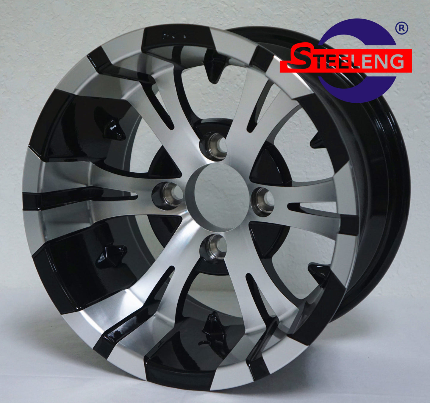 WH1245 – SGC 12″ Vampire Machined/Black Wheel – Aluminum Alloy