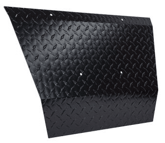 FSTX02 – SGC Front Shock Cover (Bumper) Black Powder Coated Aluminum Diamond Plate for EZGO TXT