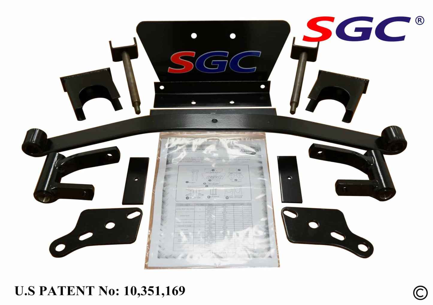 LKPR03 – SGC Lift Kit – 4” Block (Spindle Extension) for Club Car Precedent (2004-up)