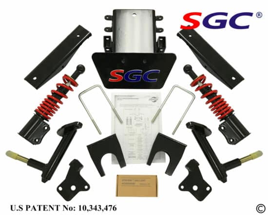 LKRX02 – SGC Lift Kit – 6″ Heavy Duty Built-In Coil-Over Shock A-Arm for EZGO RXV (2008-2013)