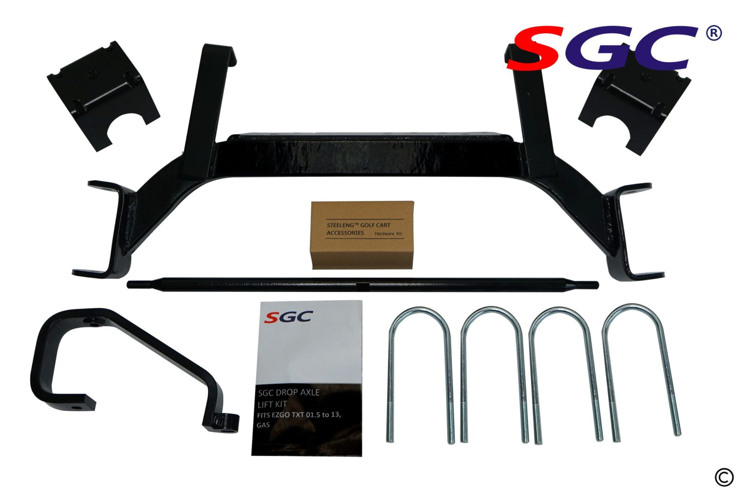 LKTX06 – SGC Lift Kit – 6″ Drop Axle kit for EZGO TXT/PDS (2001.5-2008) Gas