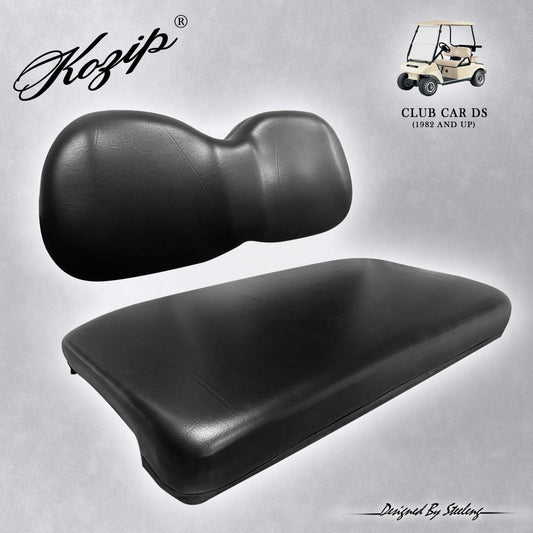 SCDS06 – Kozip Cushion Set Front Seat for Club Car DS – Black