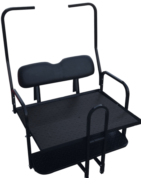 SFDS08 – NOMAD Rear Flip Seat Frame only for Club Car DS (old style roof supports included in box) (1982-2000.5)