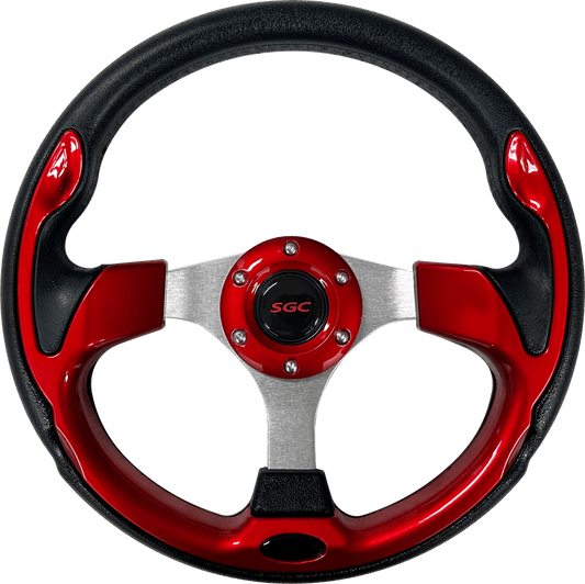 WA0004 – SGC SW04 STEERING WHEEL – Sporty – Fire Engine Red