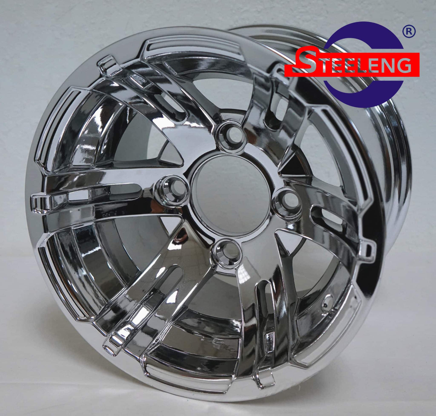 WH1002 – SGC 10″ Bulldog Chrome Wheel – Aluminum Alloy