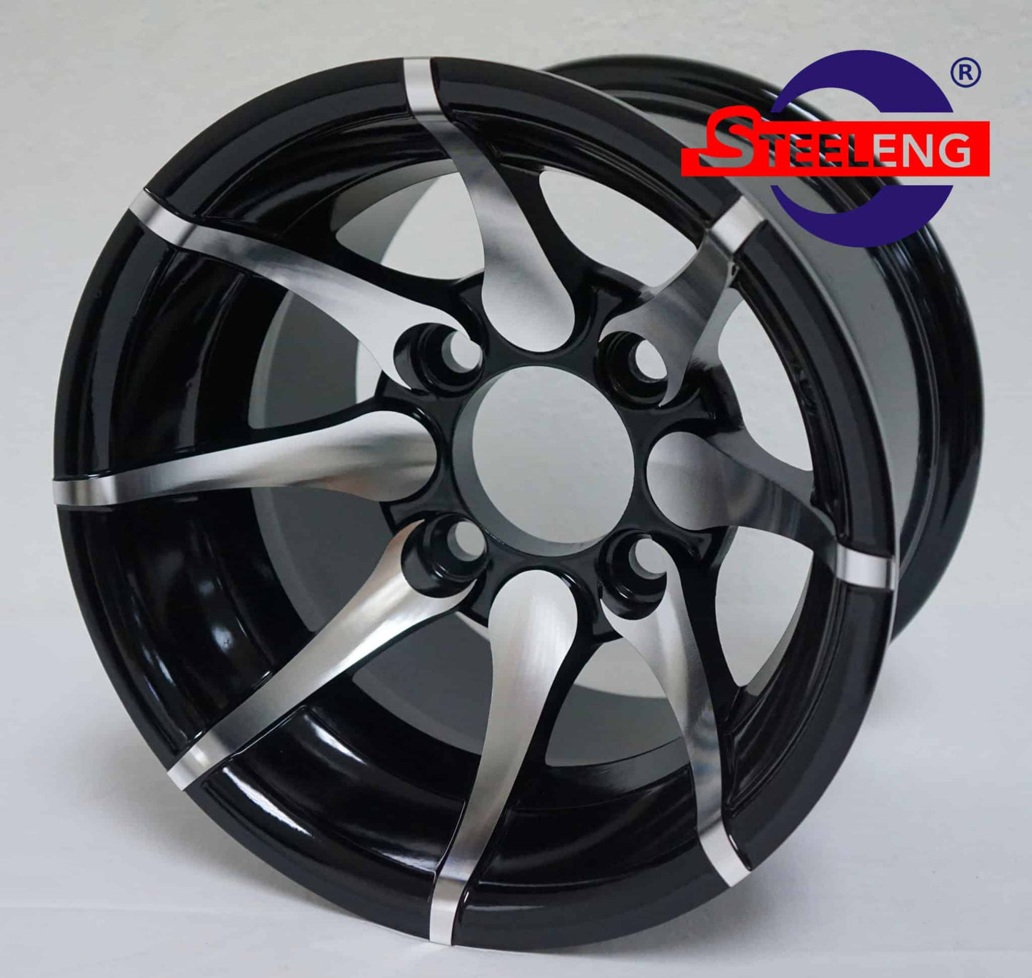 WH1005 – SGC 10″ Kraken Machined/Black Wheel – Aluminum Alloy