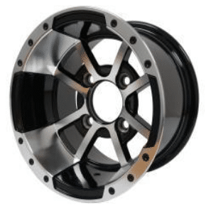 WH1015 – SGC 10″ Storm Trooper Machined/Black Wheel – Aluminum Alloy