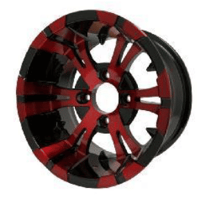 WH1024 – SGC 10″ Vampire Red/Black Wheel – Aluminum Alloy