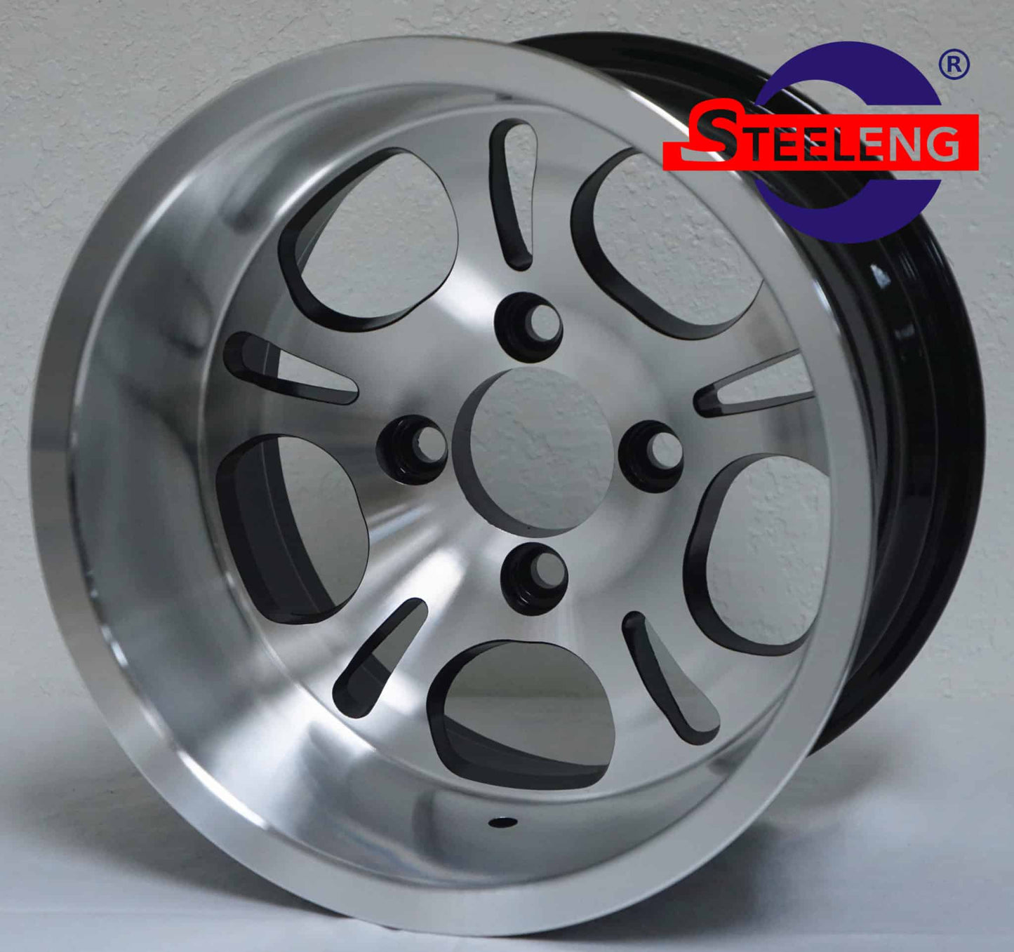 WH1213 – SGC 12″ Lightside Machined/Black Wheel – Aluminum Alloy