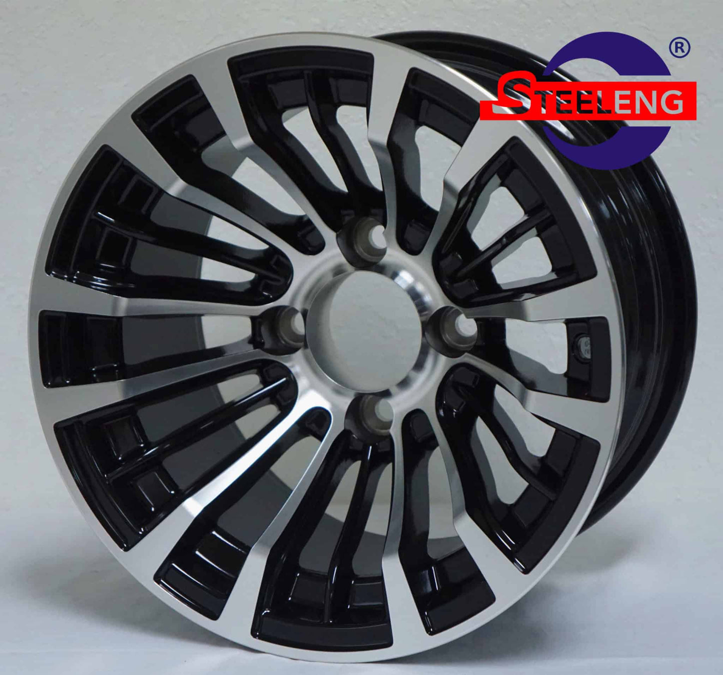 WH1216 – SGC 12″ Matador Machined/Black Wheel – Aluminum Alloy
