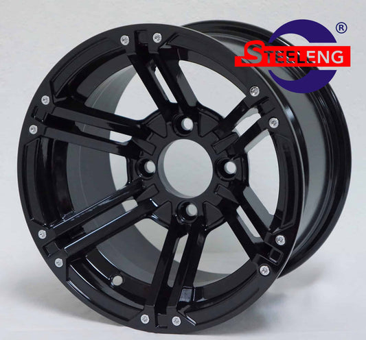 WH1236 – SGC 12″ Terminator Glossy Black Wheel – Aluminum Alloy