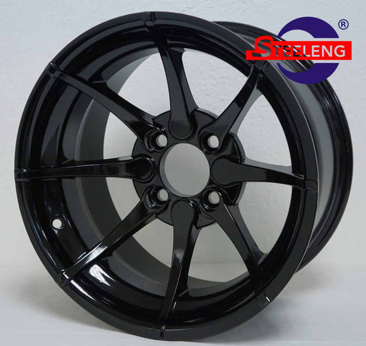 WH1401 – SGC 14″ x 7″ Hydra Glossy Black Wheel – Aluminum Alloy