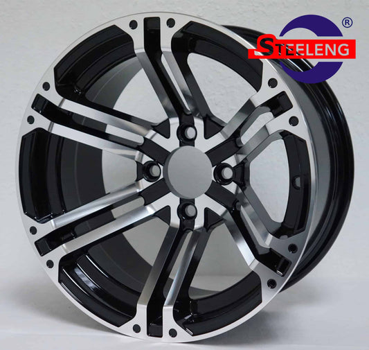 WH1409 – SGC 14″ x 7″ Terminator Machined/Black Wheel – Aluminum Alloy