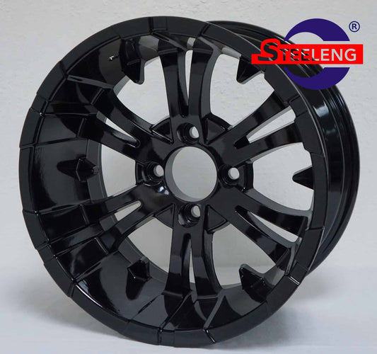 WH1414 – SGC 14″ x 7″ Vampire Glossy Black Wheel – Aluminum Alloy