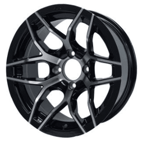 WH1426 – SGC 14″ x 7″ Rally Machined/Black Wheel – Aluminum Alloy