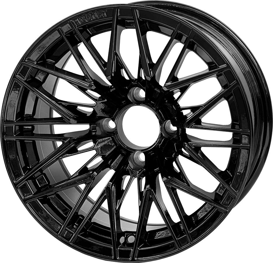 WH1436 – SGC 14″ Hornet Glossy Black Wheel – Aluminum Alloy