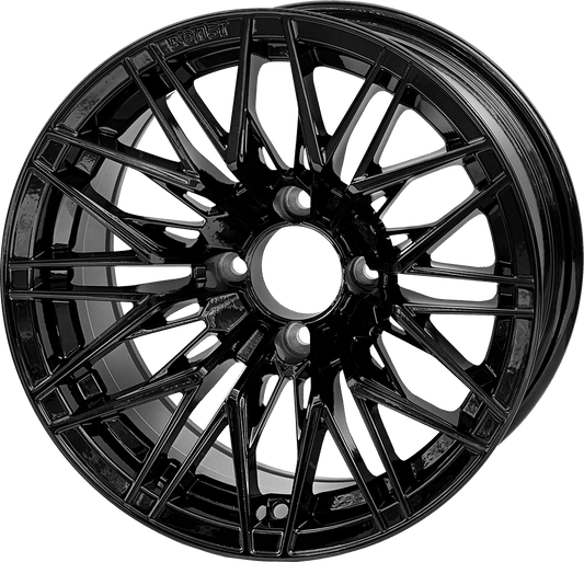 WH1436 – SGC 14″ Hornet Glossy Black Wheel – Aluminum Alloy