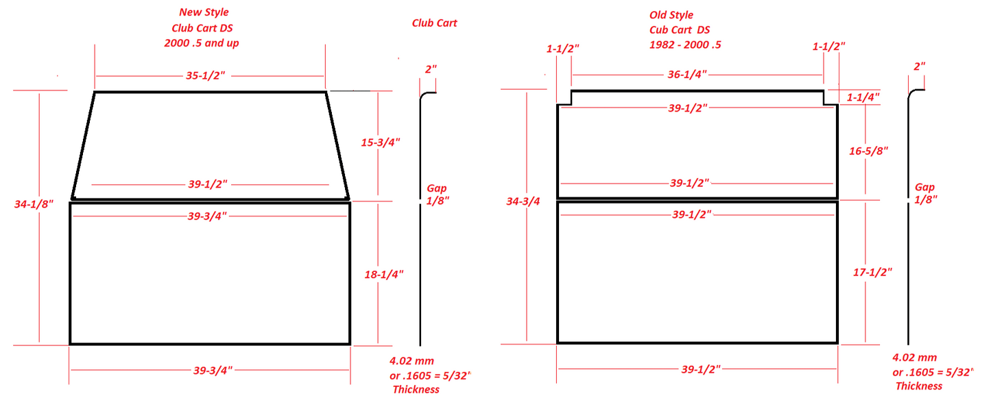 WSDS01 – SGC Windshield Tinted Foldable for Club Car DS (1982-2000.5)